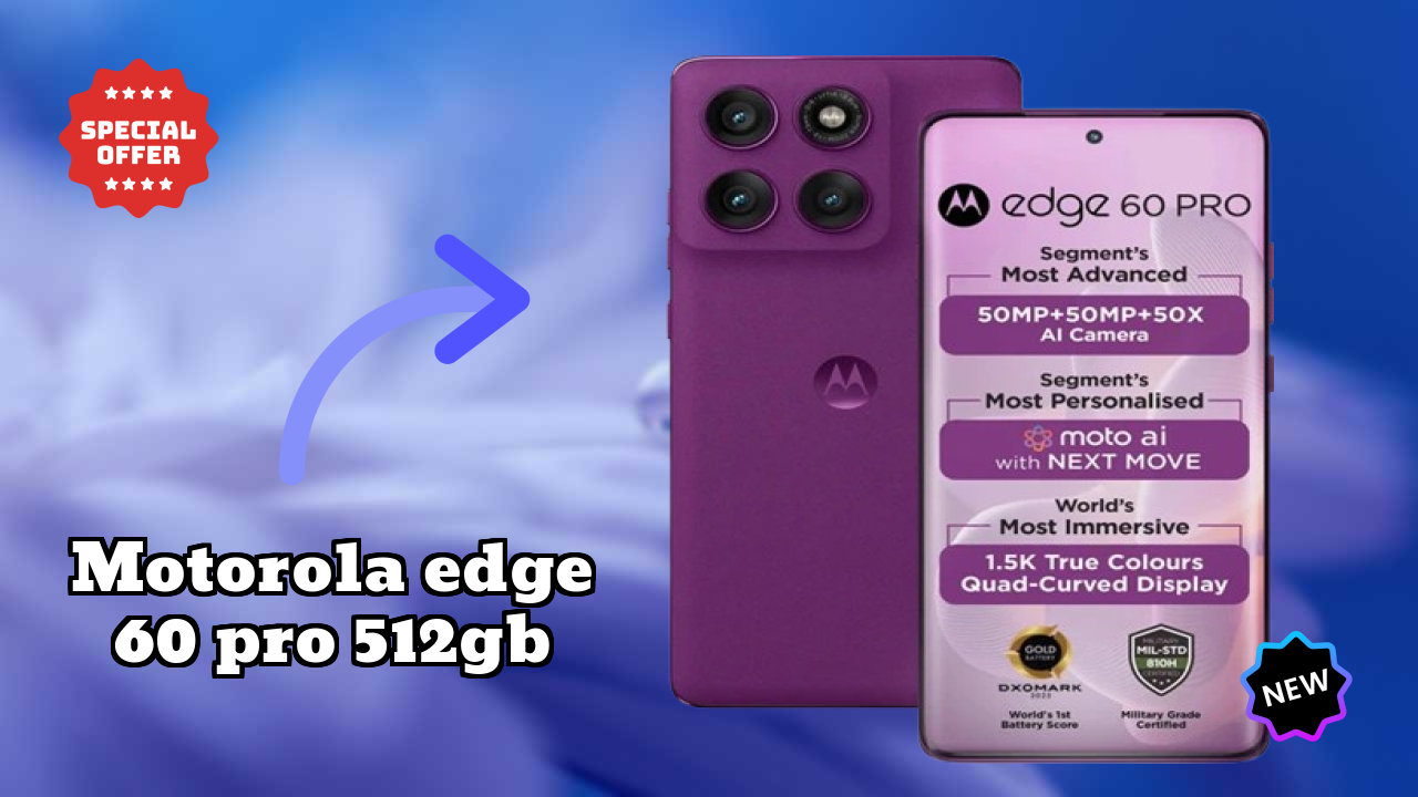 Motorola Edge 60 Pro 512GB Display Analysis: 6.7 Inches (17.02 Cm) Screen