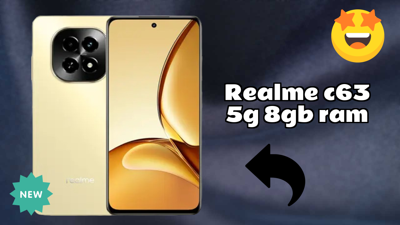 Realme C63 5G 8GB RAM at ₹12,999 - Best Deal Available