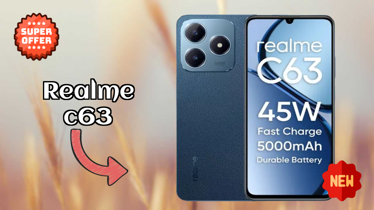 Realme C63 Display Size: 6.74 Inches (17.12 Cm) Screen Review